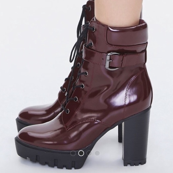 Burgundy Booties - Picture 3 of 4